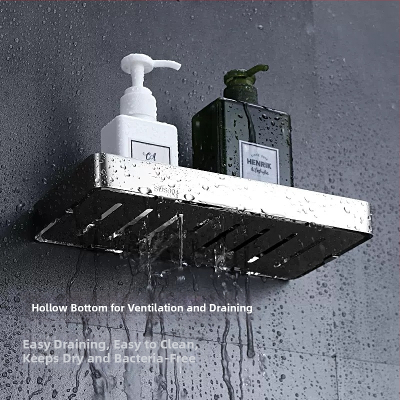 Roostevabast terasest vannitoa nurga riiul, üksik kiht, ventilaatorikujuline nurk, koormus 20 kg, pinna viimistlus elektroplaatimine/värvimine