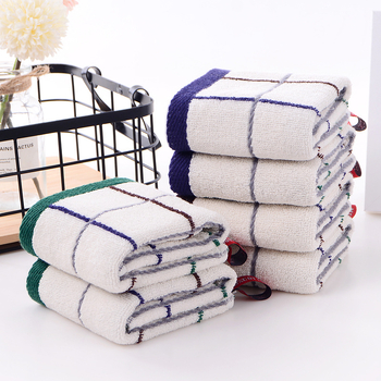 Pamukasti kvadratični ručnik za lice, 100% pamuk, 55 g, jacquard tkanina, otisnut logotip, mogućnost privatne oznake