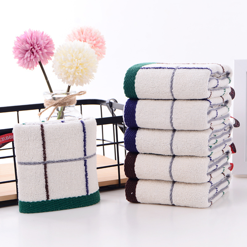 Pamukasti kvadratični ručnik za lice, 100% pamuk, 55 g, jacquard tkanina, otisnut logotip, mogućnost privatne oznake