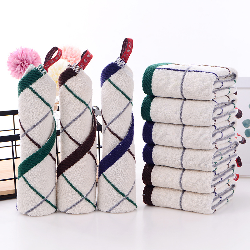 Pamukasti kvadratični ručnik za lice, 100% pamuk, 55 g, jacquard tkanina, otisnut logotip, mogućnost privatne oznake