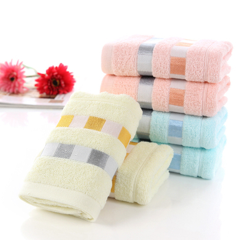 Idoru pamučni ručnik za lice, 100–120 g, 14 vlakana, jednostavna tkanina, s izvezenim logotipom