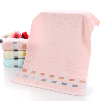 Idoru pamučni ručnik za lice, 100–120 g, 14 vlakana, jednostavna tkanina, s izvezenim logotipom