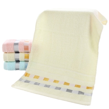 Idoru pamučni ručnik za lice, 100–120 g, 14 vlakana, jednostavna tkanina, s izvezenim logotipom