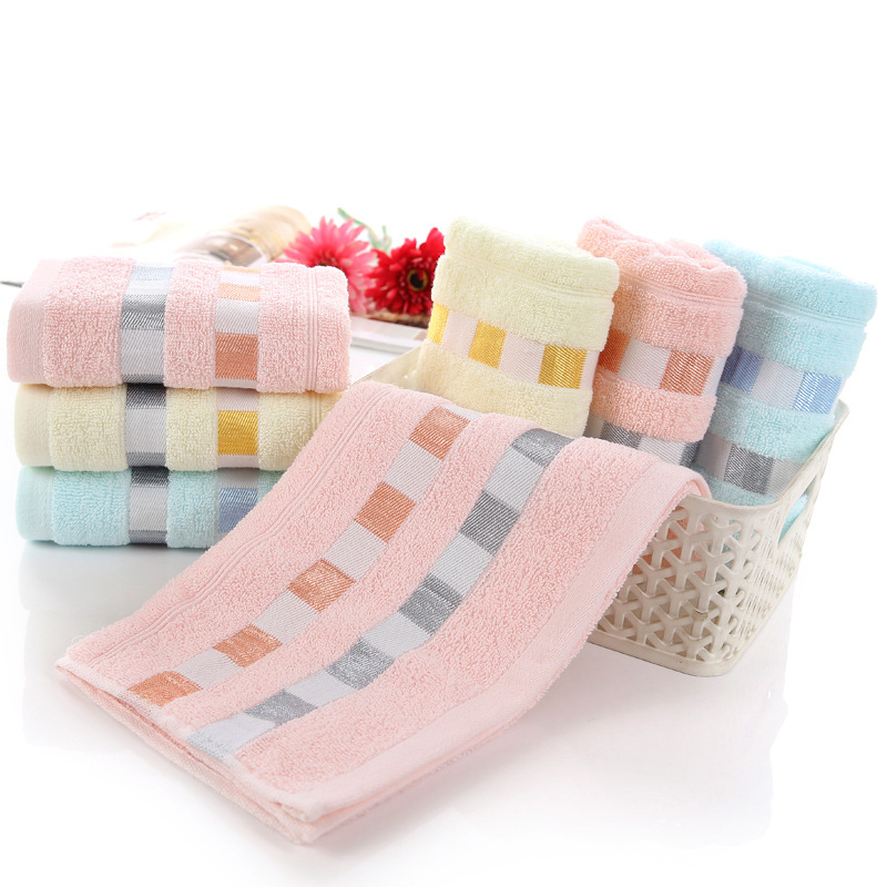 Idoru pamučni ručnik za lice, 100–120 g, 14 vlakana, jednostavna tkanina, s izvezenim logotipom