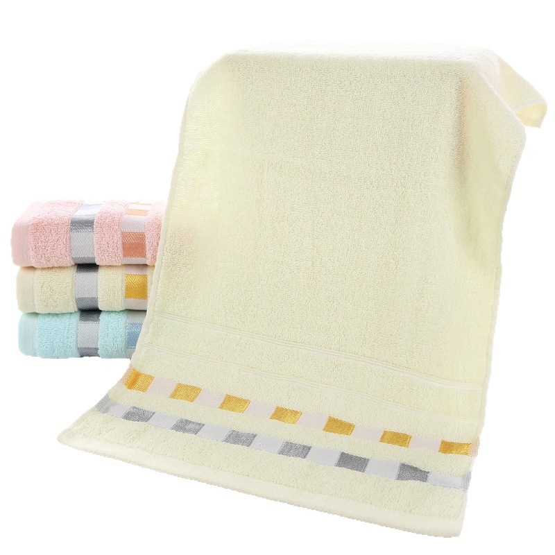 Idoru pamučni ručnik za lice, 100–120 g, 14 vlakana, jednostavna tkanina, s izvezenim logotipom