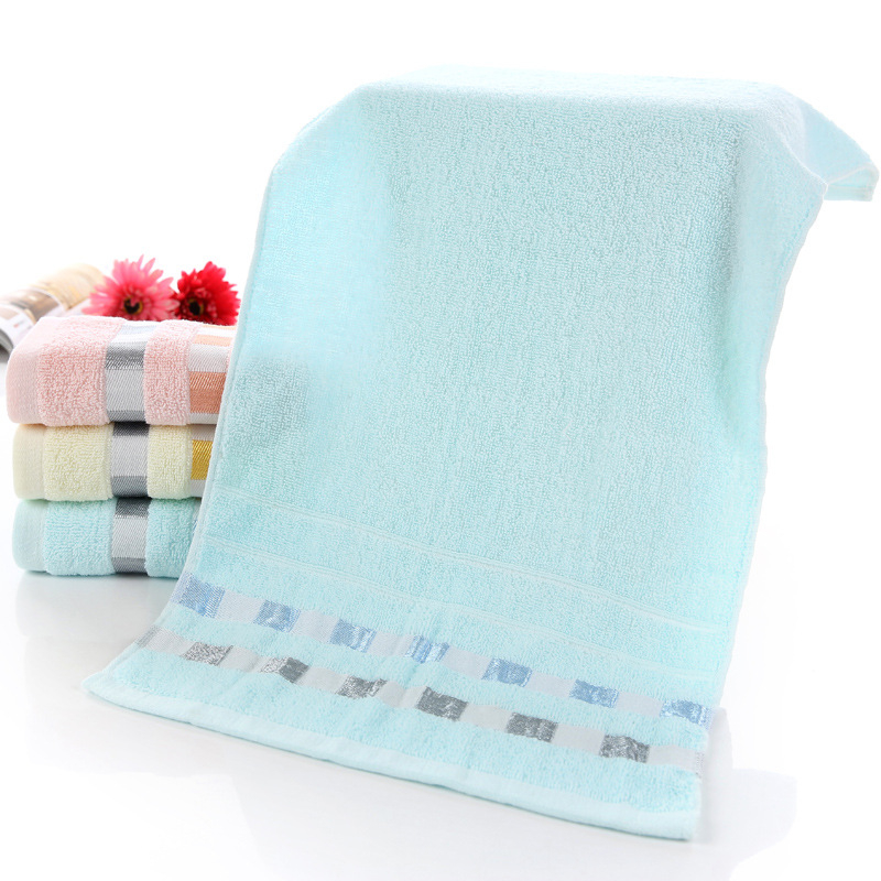 Idoru pamučni ručnik za lice, 100–120 g, 14 vlakana, jednostavna tkanina, s izvezenim logotipom