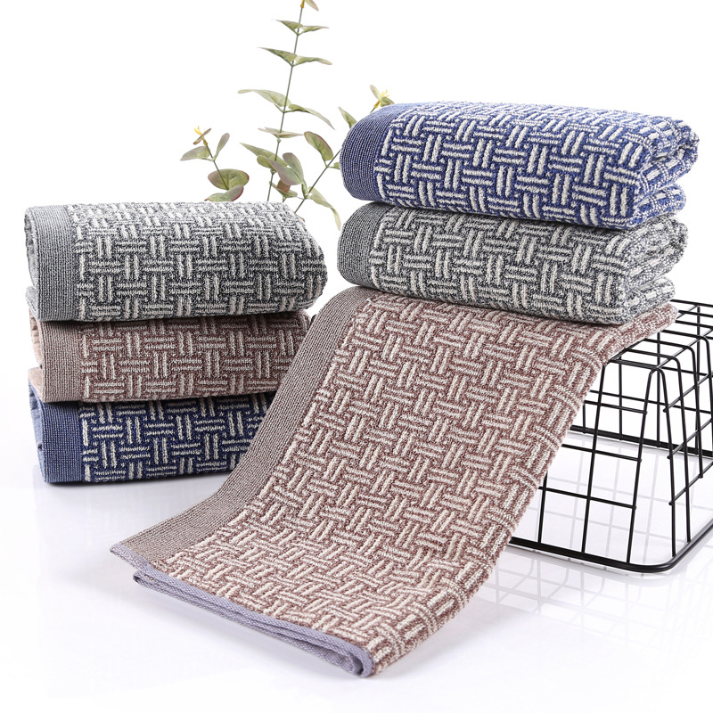 Prosop de față jacquard din bumbac, 32s, 100–120 g, logo brodat personalizat