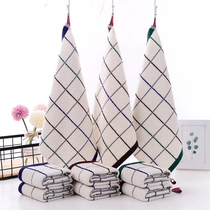 Mingshuo 100% bavlnená štvorcová utierka na tvár – priadza 32s, 55 g, Jacquard/Off Gear povrch, mäkká a savá, potlačené logo, vlastná privátna etiketa