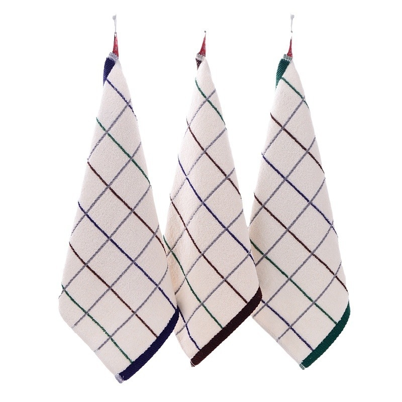 Mingshuo 100% bavlnená štvorcová utierka na tvár – priadza 32s, 55 g, Jacquard/Off Gear povrch, mäkká a savá, potlačené logo, vlastná privátna etiketa
