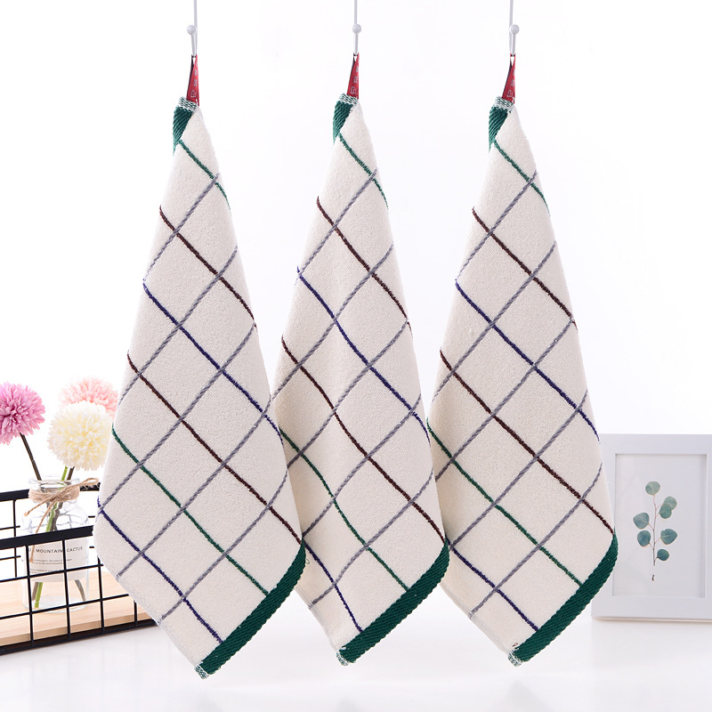 Mingshuo 100% bavlnená štvorcová utierka na tvár – priadza 32s, 55 g, Jacquard/Off Gear povrch, mäkká a savá, potlačené logo, vlastná privátna etiketa