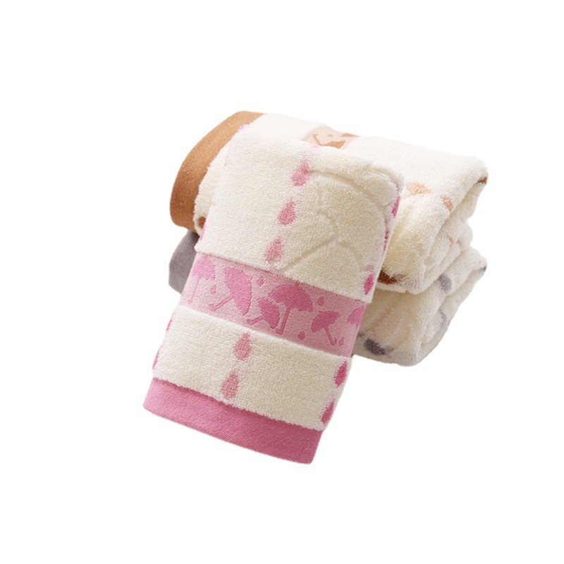 Prosop de față, 100–120 g, 100% bumbac, absorbant, țesătură simplă, Bo yuxuan