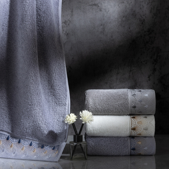 Ručnik za lice od čiste pamuka, 120-140 g, vezeno i obična tkanina, pojedinačno zapakirano