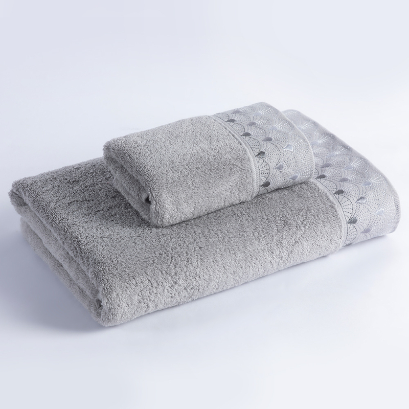 Ručnik za lice od čiste pamuka, 120-140 g, vezeno i obična tkanina, pojedinačno zapakirano