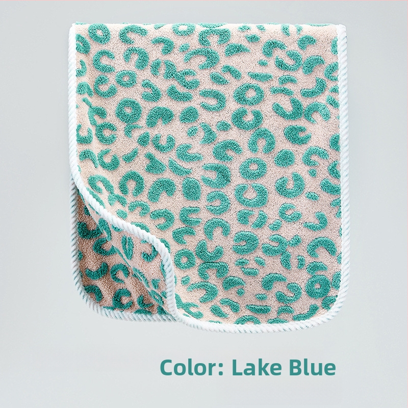 Jacquard koralni fleece ručnik za lice i kupaonicu, leopard uzorak, 150D, težina 80-99 g, mogućnost prilagodbe