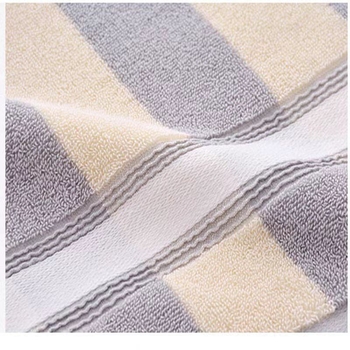 Bavlnené Jacquard uteráky so širokými pruhmi, vysoká savosť, 120–140 g/m², 32s priadza, set uterák na kúpeľ a na tvár