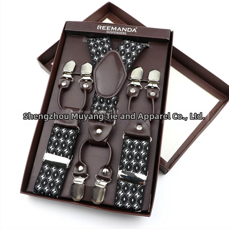 Unisex sešu klipu siksnas, regulējamas, spēcīga elastība, krusts atpakaļ dizains, poliestera diegi ar gumijas lentes