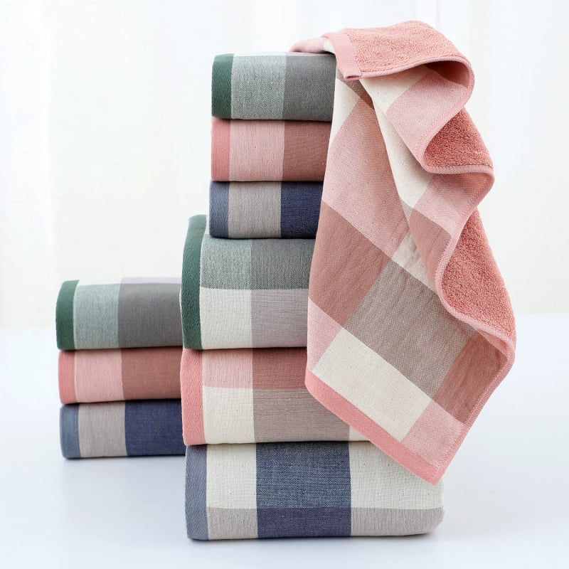 Set ručnika od 100% pamuka u kutiji za poklon – ručnici za lice i za tijelo, debeli, upijajući, bez vlakana, moguć logotip šivanjem