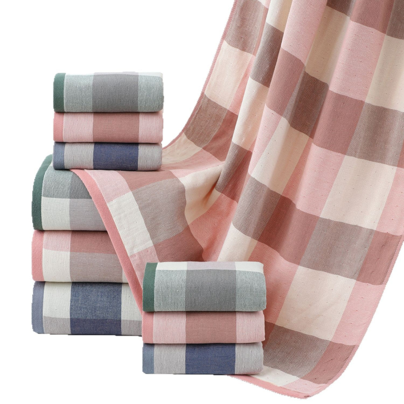 Set ručnika od 100% pamuka u kutiji za poklon – ručnici za lice i za tijelo, debeli, upijajući, bez vlakana, moguć logotip šivanjem