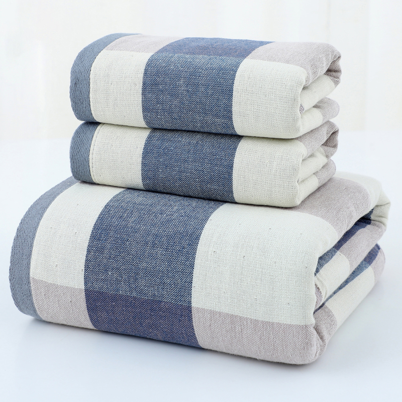 Set ručnika od 100% pamuka u kutiji za poklon – ručnici za lice i za tijelo, debeli, upijajući, bez vlakana, moguć logotip šivanjem