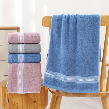 Set ručnika od pamuka za lice i kupanje — mekan, čista pamuk, jacquard 32s, 100–120 g/m²