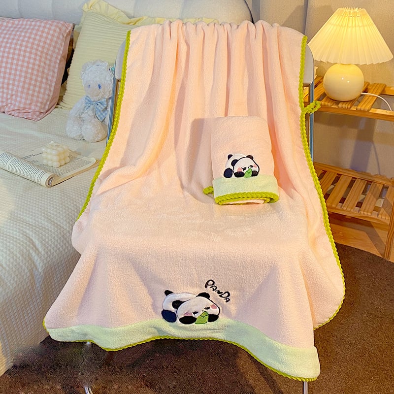 Πετσέτα μπάνιου από κοραλλί φλίς, 40s νήμα, 450 γρ+, σειρά κινουμένων σχεδίων, εκτύπωση λογότυπου