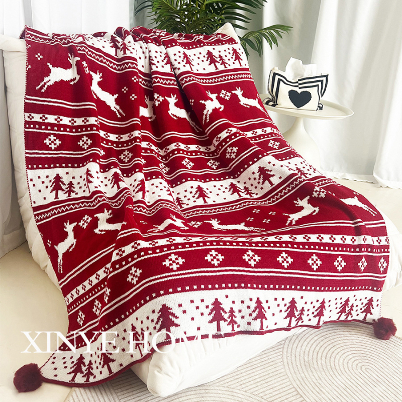 Dekorativna deka, akrilna vlakna, 800–999 g, crtani uzorak, lagani luksuzni stil, pogodno za sve sezone