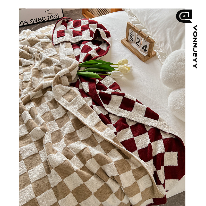 Põhjamaade geomeetriline pleed, polüester, 800–999 g, nelja hooaja kasutus, bränd Wanjin