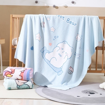 Korall fleece babák számára fürdő törölköző jacquard, 200–300 g/m², 40 szál, nedvszívó, uniszex