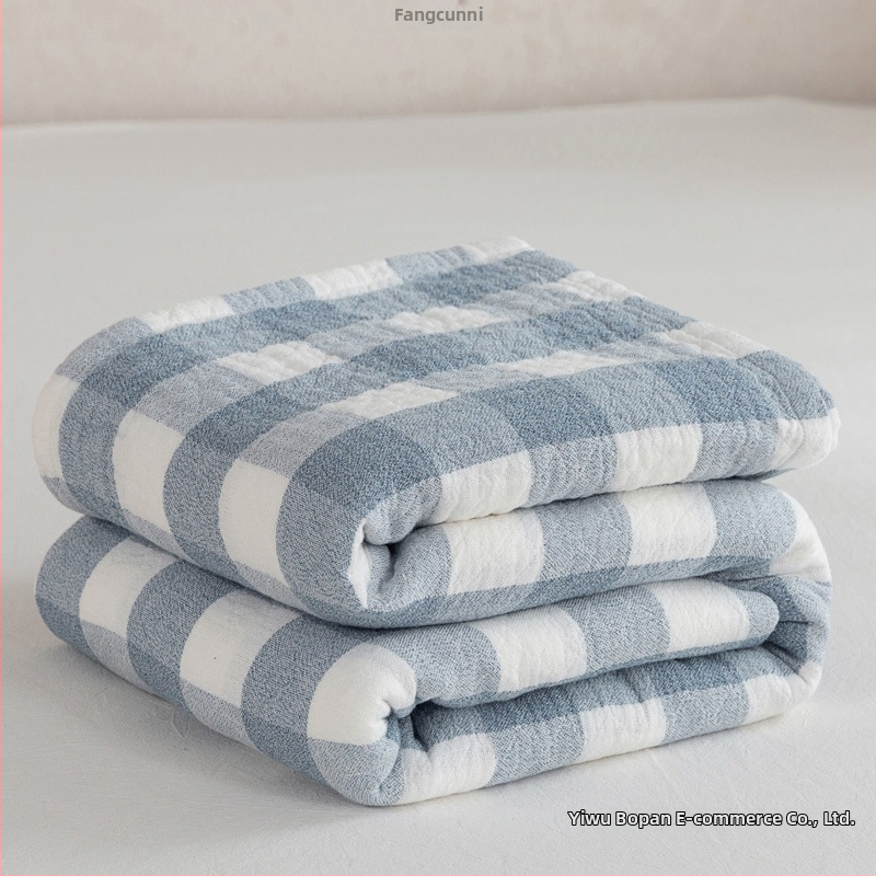 Išplauta trijų sluoksnių marlės antklodė vaikams — medvilnė, svoris daugiau kaip 3000 g, tinkama visoms metų laikams, šiuolaikiškas minimalistinis stilius