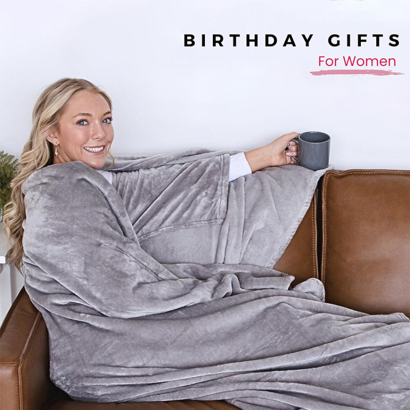 Nosiva deka s rukavima — koralni pliš, poliester, zima, 500-800 g, mogućnost prilagodbe