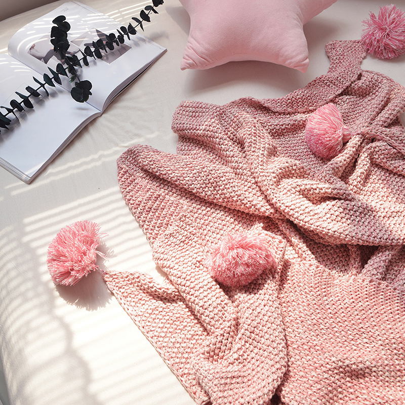 Medvilnės megztas pledas su kutais, pritaikomas, 1 000–1 499 g, vienos spalvos, visų metų laikams.