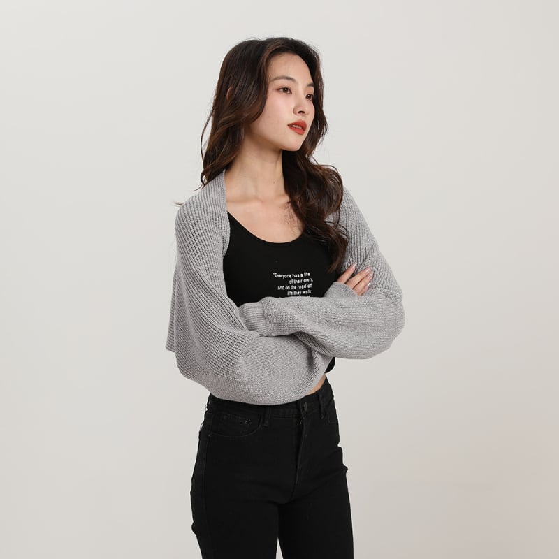 Γυναικείο πουλόβερ-ζακέτα με μπατγουίν μανίκια, αναπνεύσιμη core-spun ίνα, άνοιξη-καλοκαίρι-φθινόπωρο, μονόχρωμο σχέδιο, Plain weave, Jacquard