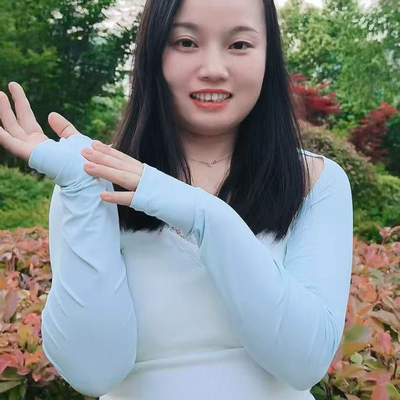 Ice Silk zaštitni rukav za sunce s rastezljivim poliestrom (81–95% Ice Silk, do 10% Spandex) za golf i vanjske aktivnosti