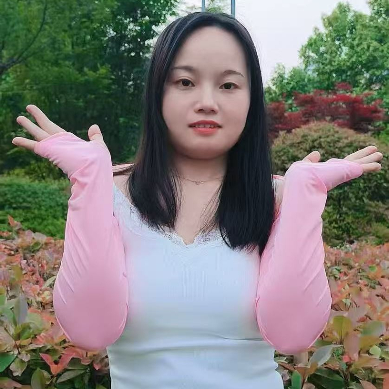 Ice Silk zaštitni rukav za sunce s rastezljivim poliestrom (81–95% Ice Silk, do 10% Spandex) za golf i vanjske aktivnosti