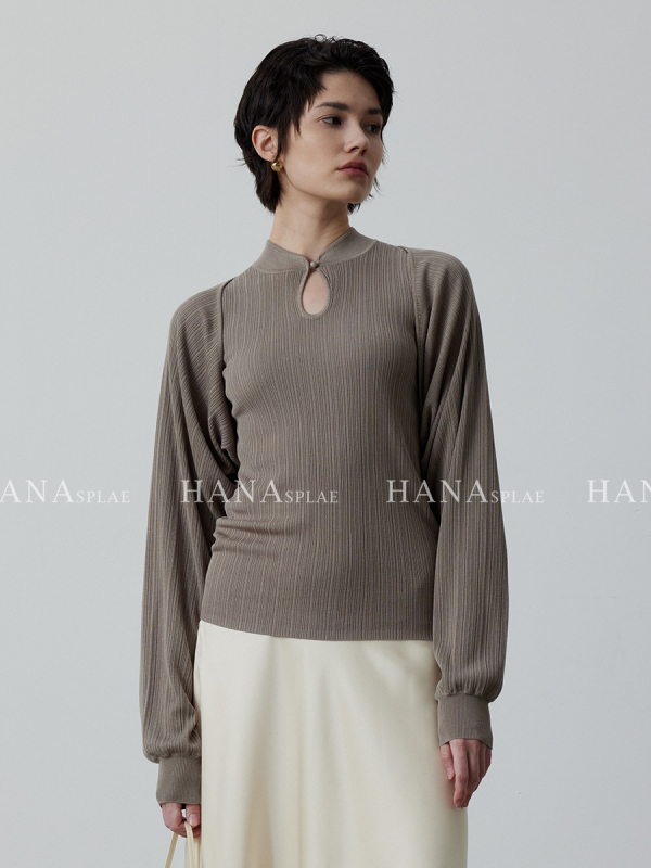 Cardigan od Tencela (Lyocell), tkanina, dugi rukavi, šal-stil, kratka duljina