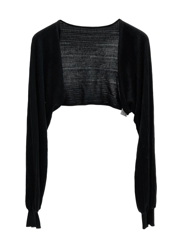 Cardigan od Tencela (Lyocell), tkanina, dugi rukavi, šal-stil, kratka duljina