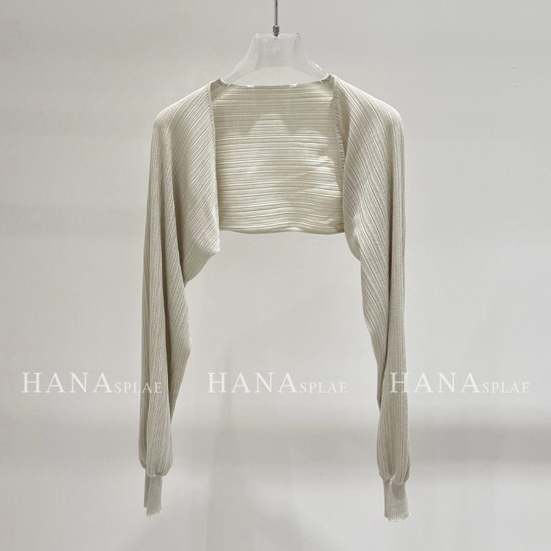 Cardigan od Tencela (Lyocell), tkanina, dugi rukavi, šal-stil, kratka duljina