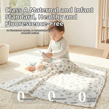 Bambuskiududest tekk - suvi, kerge (<300 g), karikatuurimuster, kvaliteetne