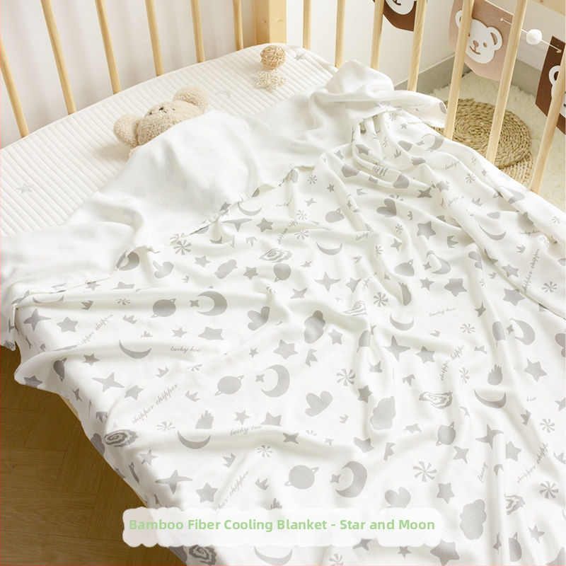 Bambuskiududest tekk - suvi, kerge (<300 g), karikatuurimuster, kvaliteetne