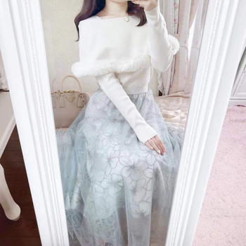 Akrilni pulover s kapom, dugi rukavi, okrugli izrez, jednobojni uzorak, debelo pletenje