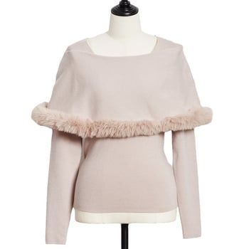 Akrilni pulover s kapom, dugi rukavi, okrugli izrez, jednobojni uzorak, debelo pletenje