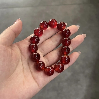 Narukvica od prirodnog crvenog agata, 8A razina, unisex geometrijski dizajn, Seiko obrada, Hongxi branda