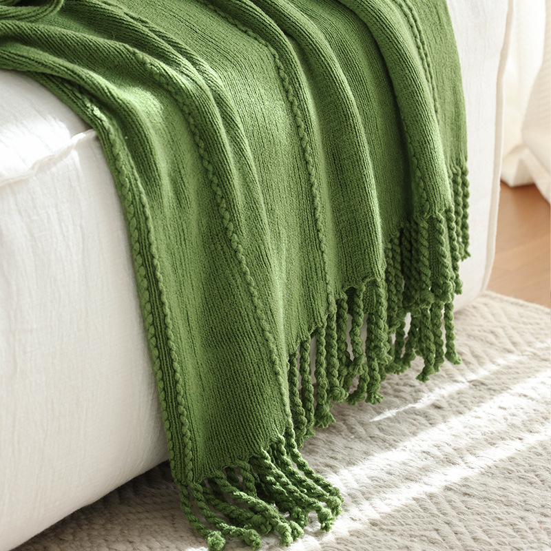 Megztas pledas INS stiliaus, akrilo pluoštas, svoris iki 300 g, visoms sezonoms