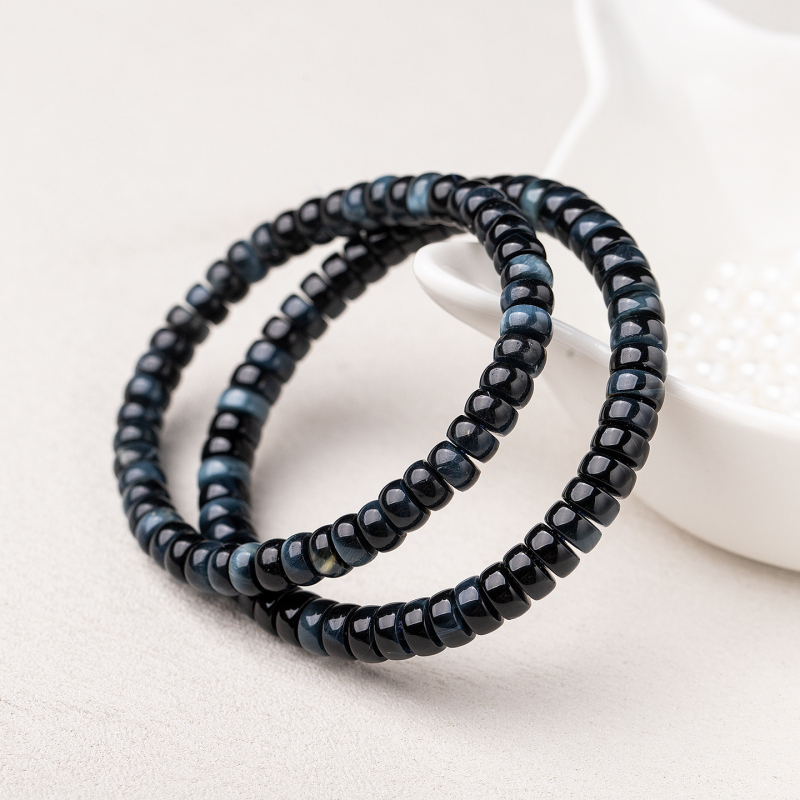 Brățară din piatra ochi de tigru, formă geometrică, finisaj polizat, unisex, Star Rain Jewelry