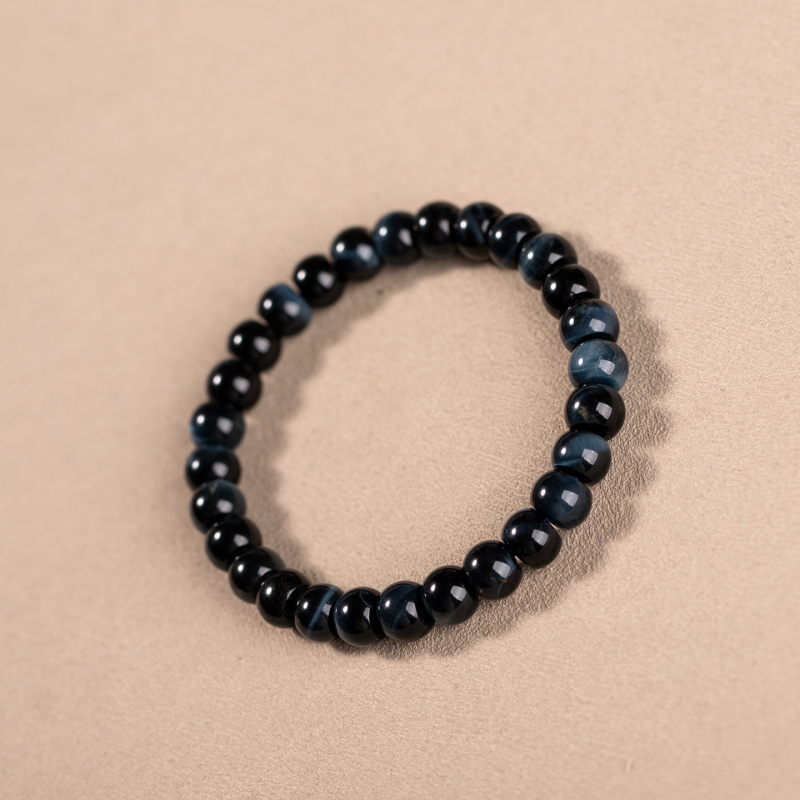 Brățară din piatra ochi de tigru, formă geometrică, finisaj polizat, unisex, Star Rain Jewelry