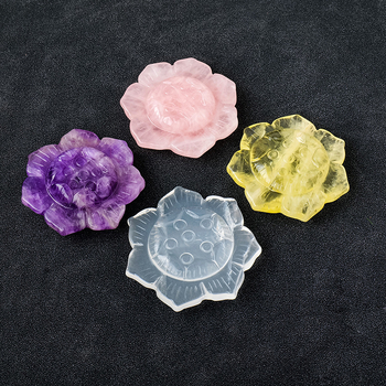 Кристална резба на лотос, марка Appen Crystal Crafts, кристален камък, стил модерен минимализъм, опаковка PP пакет