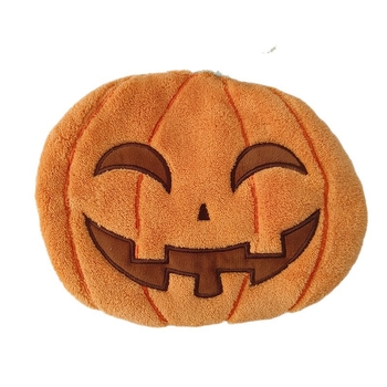 Viseći ručnik za ruke s motivom Halloween tikve, koralni pliš, izšiven, 150D, 30-50g