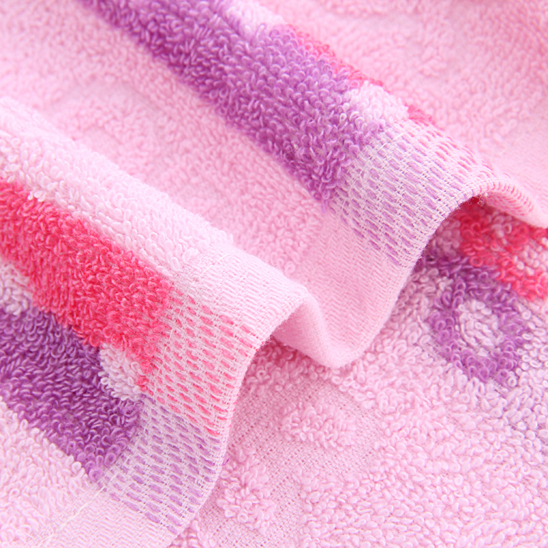 Pamukani ručnik za lice s osmerokutnom cvjetnom mašnicom, prozračna Jacquard tkanina, težina 80–100 g, pređa 14, mogućnost prilagođene obrade