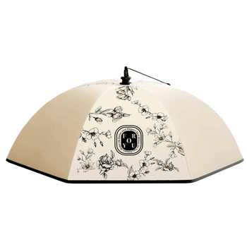 Термоизолиран кръгъл капак за храна, прахоустойчив и сгъваем за домашна употреба — изящна принтована материя и удебелена рамка