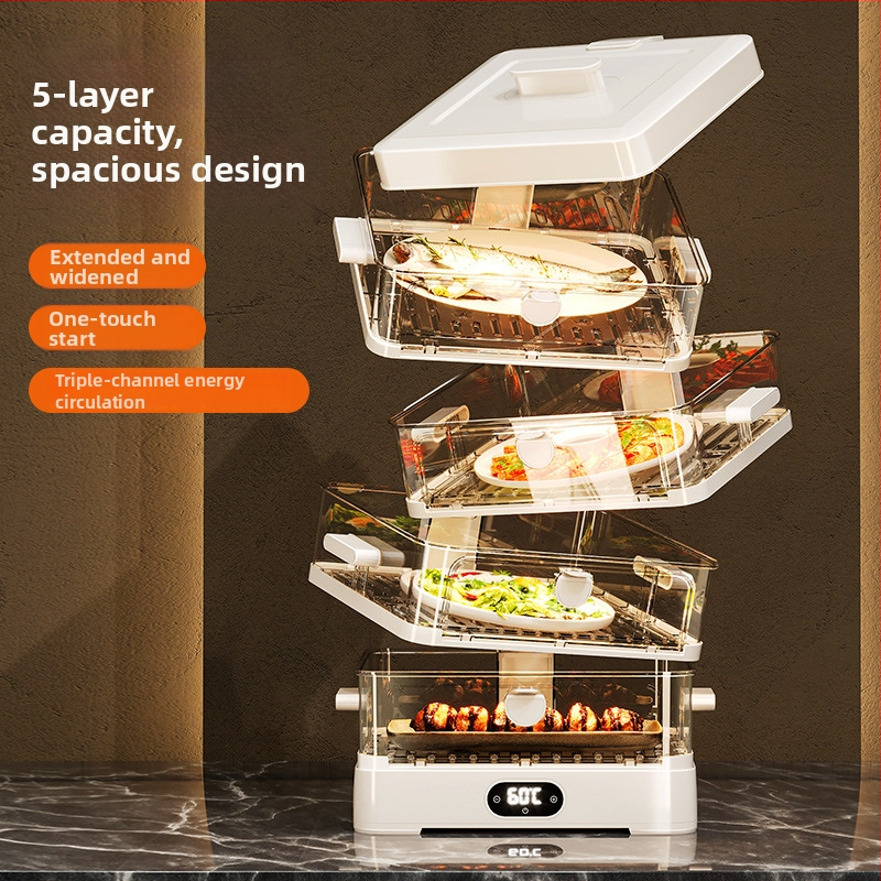 Bear Meow Išmanus Kištinis Izoliuotas Maisto Dėklo Viršelis, Daugiapakopis, Plastikas, 2024 m. Rudens Paleidimas